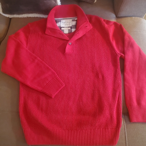 Waffle Weave Button High Collar Sweater NWT - Picture 4 of 14
